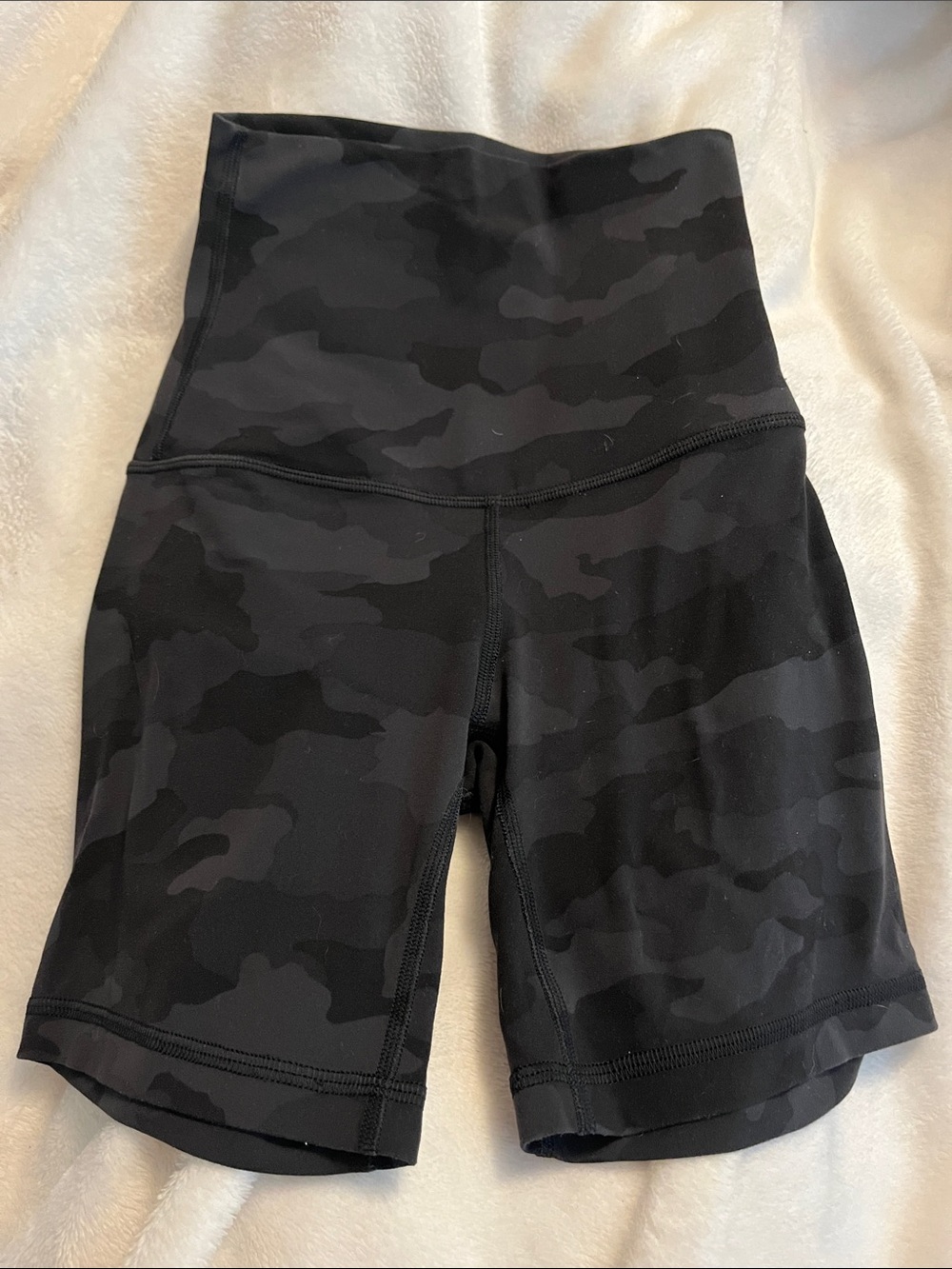 lululemon athletica High-Rise Black Camo Athletic Shorts